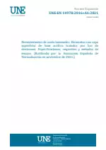 UNE-EN 14978:2016+A1:2021