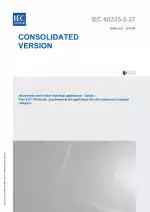 IEC 60335-2-27:2009+AMD1:2012+AMD2:2015 CSV